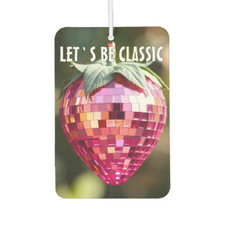 Retro Disco Ball Aardbei Luchtverfrisser