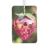 Retro Disco Ball Aardbei Luchtverfrisser (Achterkant)