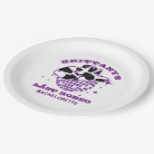 Retro Disco Ball Cowgirl Pet Bachelorette Papieren Bordje (Gekanteld)
