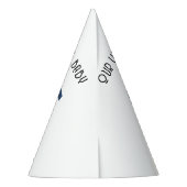 Retro Disco Ball First Birthday  Feesthoedjes (Achterkant)