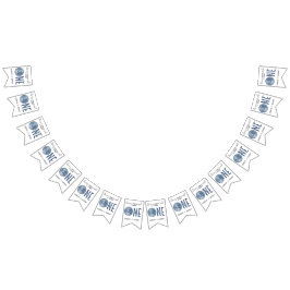 Retro Disco Ball First Birthday Party Vlaggetjes