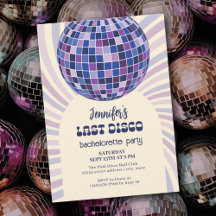 Retro Disco Ball Groovy 70s vrijgezellenfeest