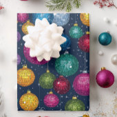 Retro Disco Ball Kerstmis Inpakpapier Vel