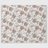 Retro Disco Ball Party Oudejaarsavond Patroon Cadeaupapier (Vlak)