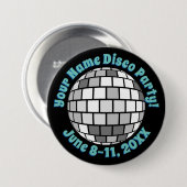 Retro Disco Ball PERSONALIZED Button (Voorkant /achterkant)