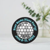Retro Disco Ball PERSONALIZED Kaart (Staand voorkant)