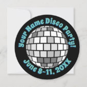 Retro Disco Ball PERSONALIZED Kaart (Voorkant)