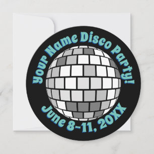 Retro Disco Ball PERSONALIZED Kaart
