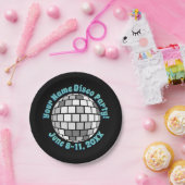 Retro Disco Ball PERSONALIZED Papieren Bordje (Feest)