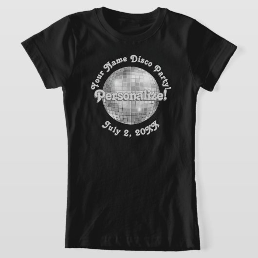 Retro Disco Ball PERSONALIZED T-Shirt (Laagn)
