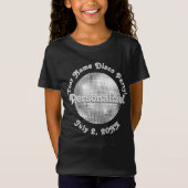 Retro Disco Ball PERSONALIZED T-Shirt (Voorkant)