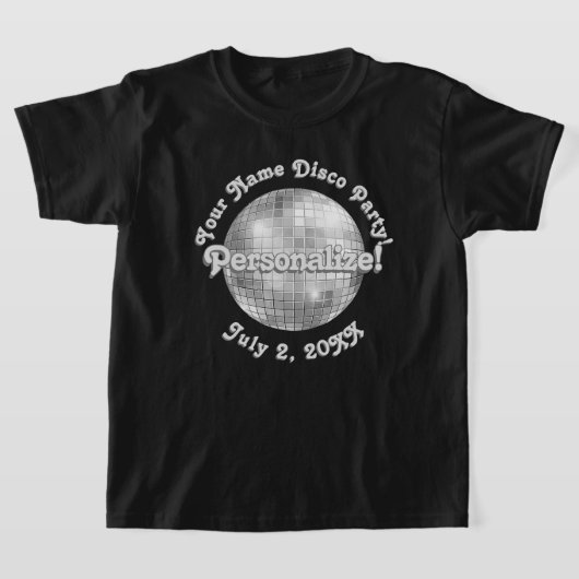 Retro Disco Ball PERSONALIZED T-Shirt (Laagn)