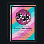 Retro Disco Ball Pink 40th Birthday Kaart<br><div class="desc">Laten we Groove Tonight! Maak je gasten klaar om met dit leuke,  70-stijl collectie te boogie. Met witte kleurengolven in variërende trendy kleuren en retro formulering,  is het zeker om uit te vallen.</div>