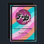 Retro Disco Ball Pink 40th Birthday Kaart<br><div class="desc">Laten we Groove Tonight! Maak je gasten klaar om met dit leuke,  70-stijl collectie te boogie. Met witte kleurengolven in variërende trendy kleuren en retro formulering,  is het zeker om uit te vallen.</div>