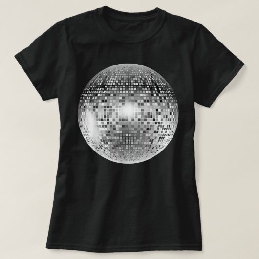  Retro Disco Ball Retro 1980s DJ T-shirt (Design voorkant)