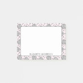 Retro Disco Ball Roze Patroon Girly Post-it® Notes (Voorkant)
