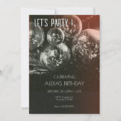 Retro Disco Ball verjaardag Kaart (Voorkant)