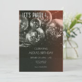 Retro Disco Ball verjaardag Kaart (Staand voorkant)