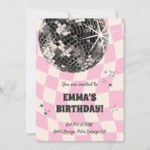 Retro Disco Ball Verjaardag Kaart (Voorkant)