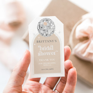 Retro Disco Ball Vrijgezellenfeest Cadeaulabel