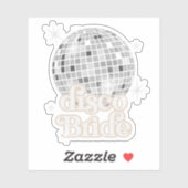 Retro Disco Ball Vrijgezellenfeest Disco Bride Sticker (Vel)