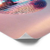 Retro Disco Ball Wall Art, esthetische jaren '70 Poster (Hoek)