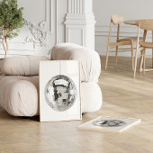 Retro Disco Ball Wall Art Poster