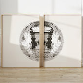 Retro Disco Ball Wall Art Set van 2