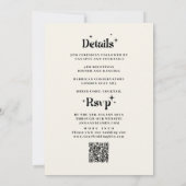 Retro Disco Ball Zwart Wit Bruiloft Kaart (Achterkant)