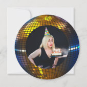 Retro Disco Bliss: Gepersonaliseerde Verjaardag Kaart (Achterkant)