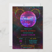 Retro Disco Bruidsfeest Sjabloon Kaart (Voorkant)