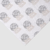 Retro Disco Bruiloft Disco Bal Bruidsfeest Tissuepapier (Detail)