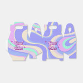 Retro Disco Bruiloft Favor Doos met Goede Vibes Bedankdoosjes (Uitgevouwen)