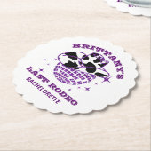 Retro Disco Cowgirl Bachelorette party Kartonnen Onderzetters (Gekanteld)