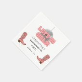 Retro Disco Cowgirl Bruidsmeisje Feest Papier Servet (Hoek)