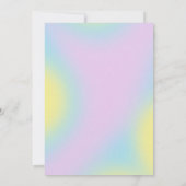 Retro Disco Cowgirl Uitnodiging Bachelorette (Achterkant)