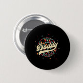Retro Disco Daddy 60s 70s Mannen Feestkostuum Dad  Ronde Button 5,7 Cm (Voorkant /achterkant)
