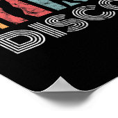 Retro Disco Dance 70s 80s Party Dance Dancer Poster (Hoek)