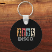 Retro Disco Dance 70s 80s Party Dance Dancer Sleutelhanger (Voorkant)