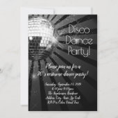 Retro Disco Dance 70s Kostuum Halloween Party Kaart (Voorkant)