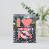 Retro Disco Dance Party | 70-partijenvinylrecord Kaart (Staand voorkant)