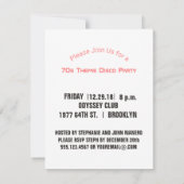 Retro Disco Dance Party | 70-partijenvinylrecord Kaart (Achterkant)