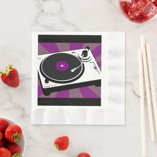 Retro Disco Dance Verjaardagsfeest Servet (Insitu)