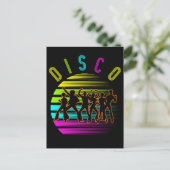 Retro Disco Dancing Funky Music Briefkaart (Staand voorkant)