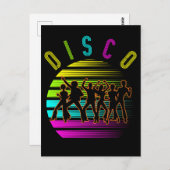 Retro Disco Dancing Funky Music Briefkaart (Voorkant / Achterkant)