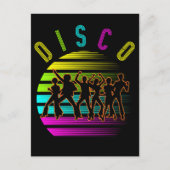 Retro Disco Dancing Funky Music Briefkaart (Voorkant)