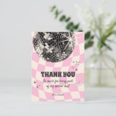 Retro Disco - dank je creditcard Briefkaart (Staand voorkant)