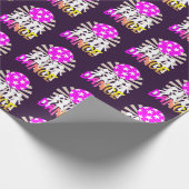 Retro Disco Dansend Dance Grafisch Cadeaupapier (Hoek)