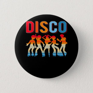 Retro Disco Dansend Girls 70-80-jarige Afrikaanse  Ronde Button 5,7 Cm