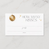 Retro Disco Feest Hoeveel kussen Informatiekaartje (Voorkant)